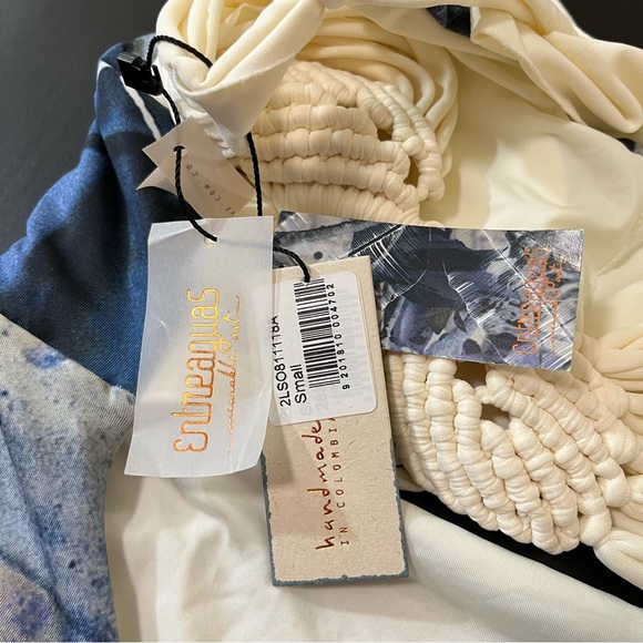 NWT Entreaguas Artisan Macrame Back Swimsuit - Picture 12 of 16